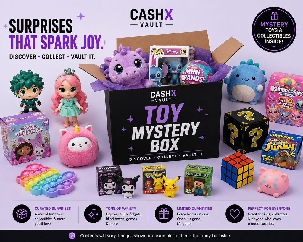 CASHX Vault Toy Mystery Box – Surprise Toys, Collectibles, Figures & Fun Finds