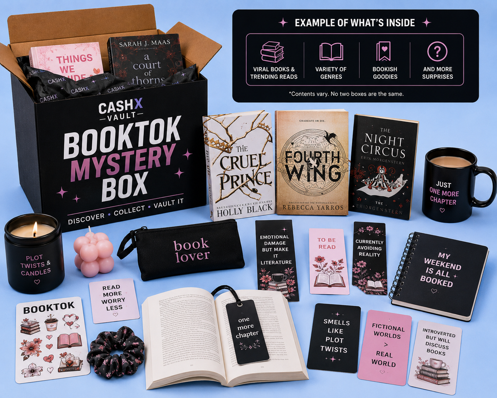 BookTok Mystery Box – Viral Books, Trending Reads & Bookish Surprises | CASHX Vault