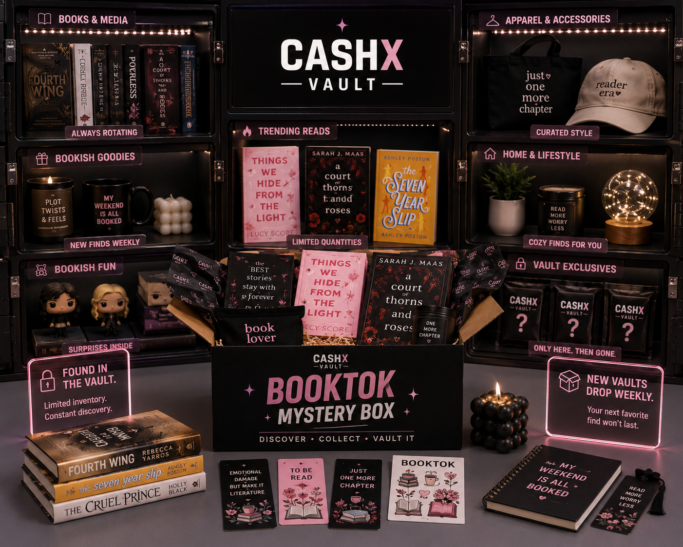 BookTok Mystery Box – Viral Books, Trending Reads & Bookish Surprises | CASHX Vault