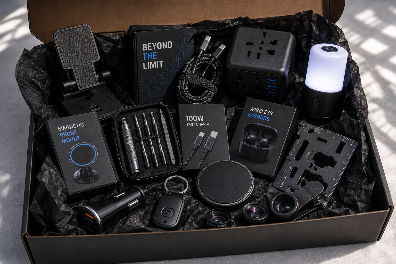 Tech Accessories Mystery Box – Useful Gadgets, Smart Finds & Everyday Tech | CASHX Vaul
