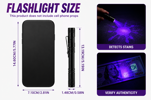 CASHX UV Inspection Pen Light – Portable UV Flashlight for Collectibles, Currency, Thrift Finds & More